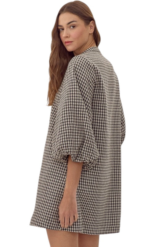 Madden Houndstooth Mini Dress