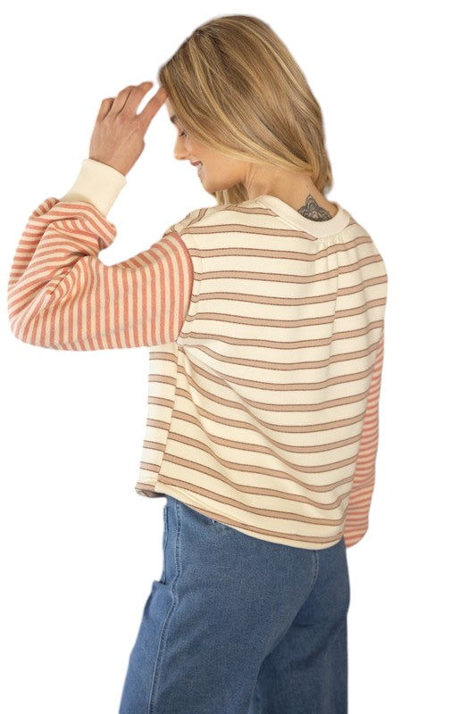 Hutton Mixed Stripe Top