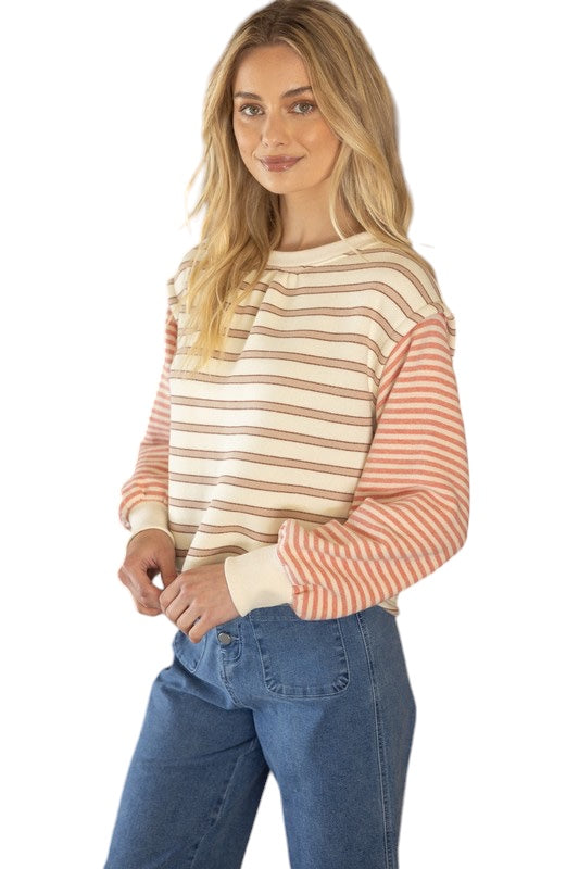 Hutton Mixed Stripe Top