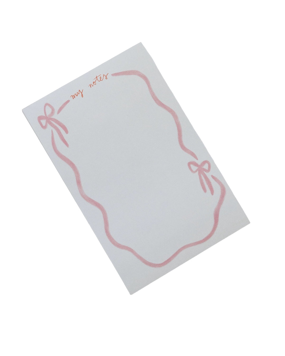 Pink Bow Notepad