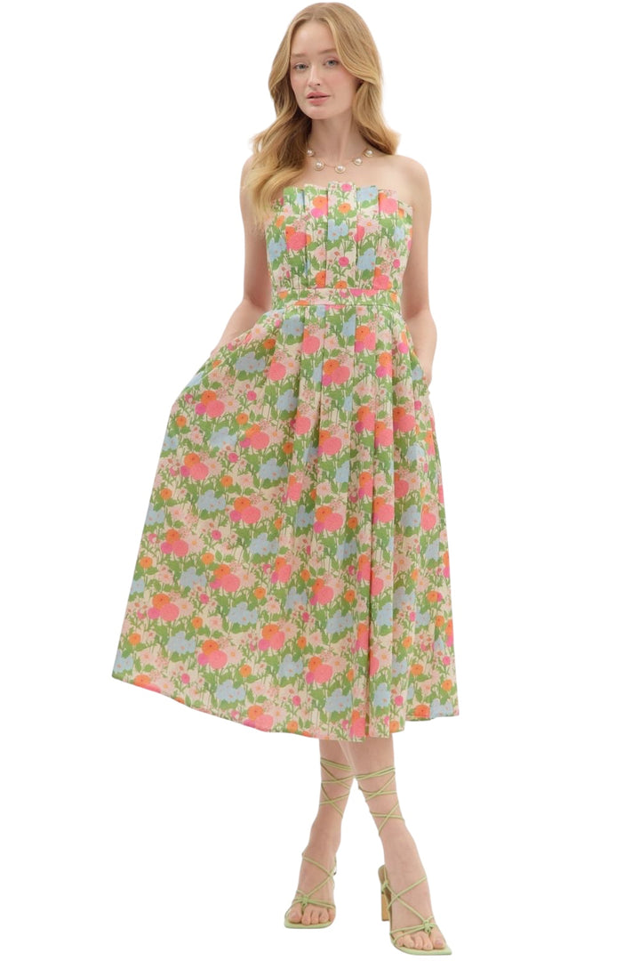 Truett Floral Midi Dress