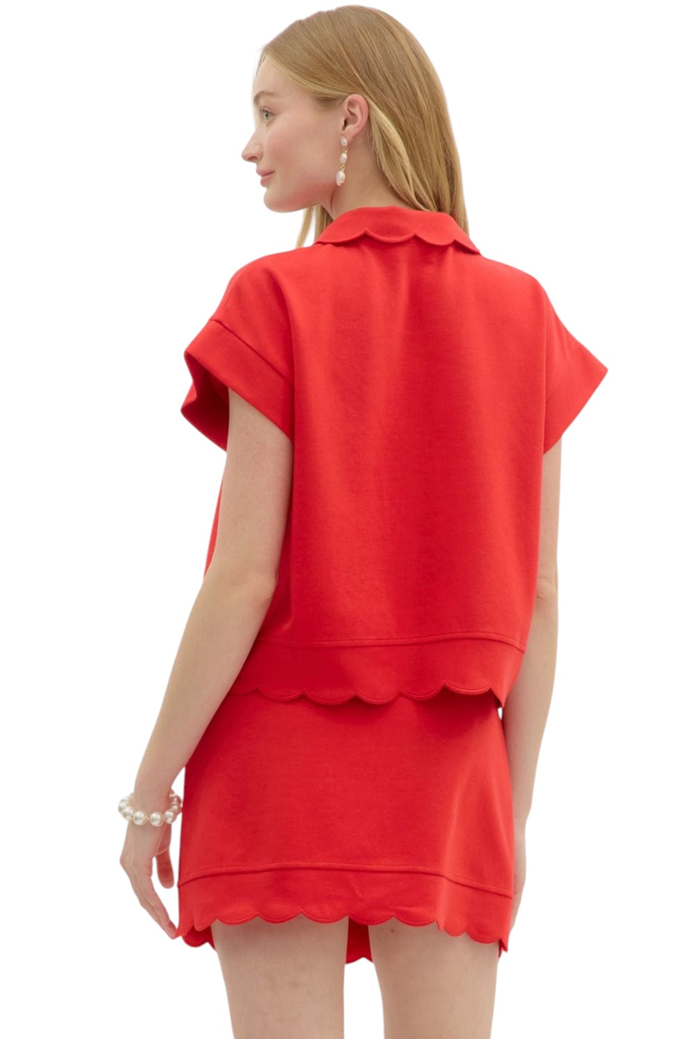 Ellis Scalloped Skort Set