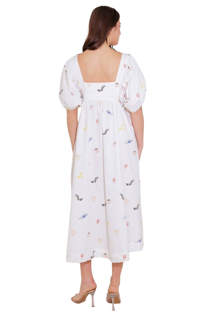 Luca Printed Midi Dress