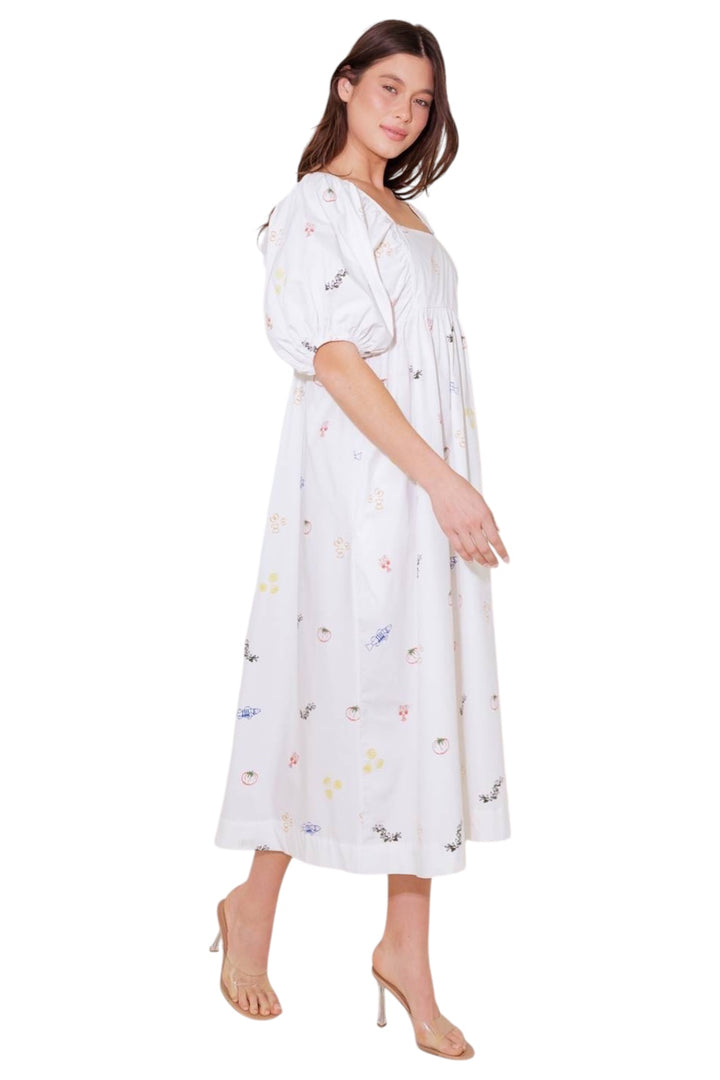 Luca Printed Midi Dress