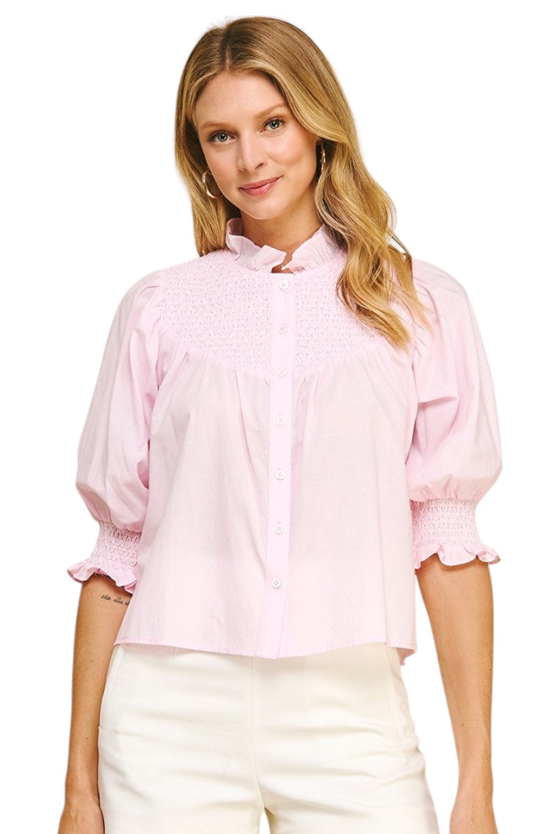 Hutch Smocked Top