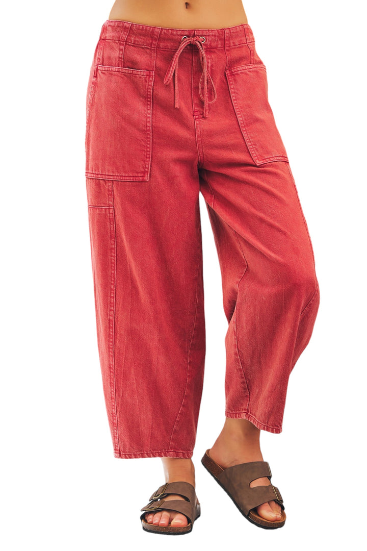 Rhodes Wide Patch Pocket Pants