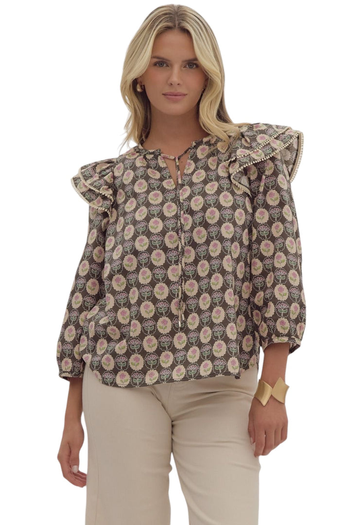 Matilda Floral Medallion Top