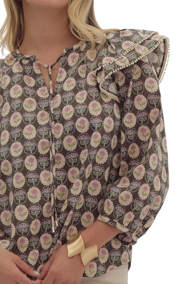 Matilda Floral Medallion Top