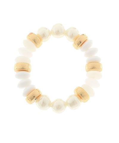 Pearl & Color Beaded Bracelet