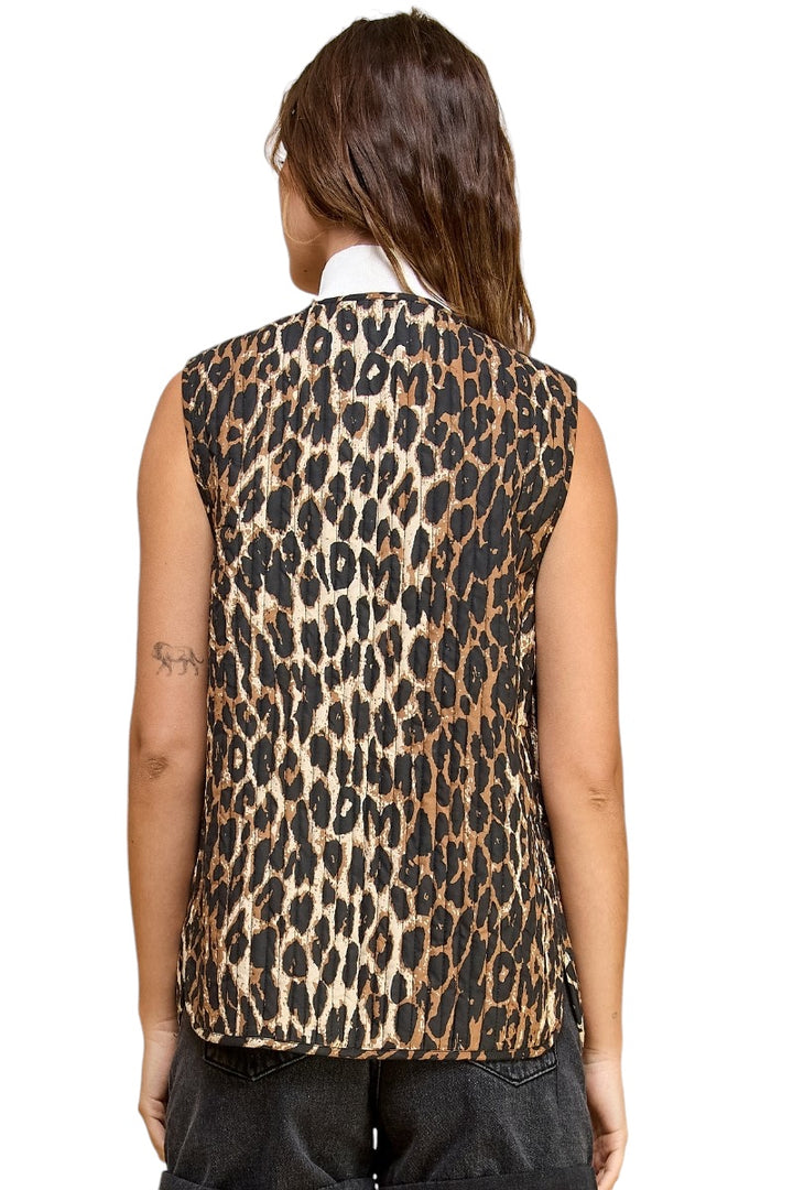 Nelson Leopard Reversible Vest