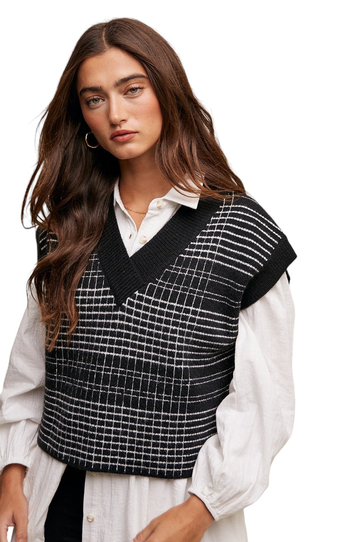 Marion Cropped Sweater Vest