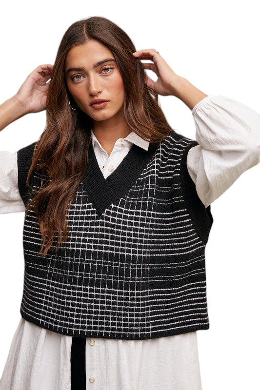 Marion Cropped Sweater Vest