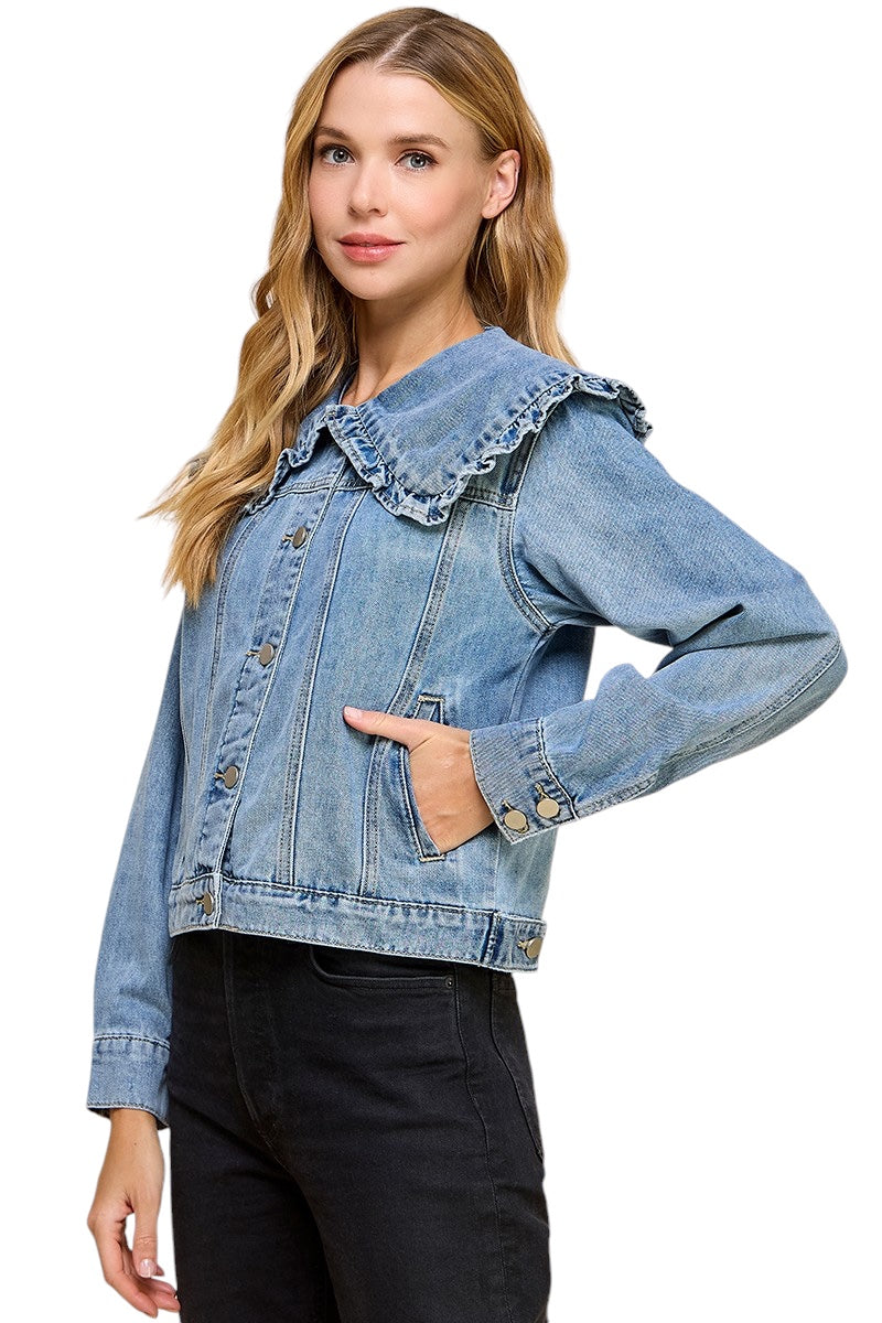 Harkness Collared Denim Jacket