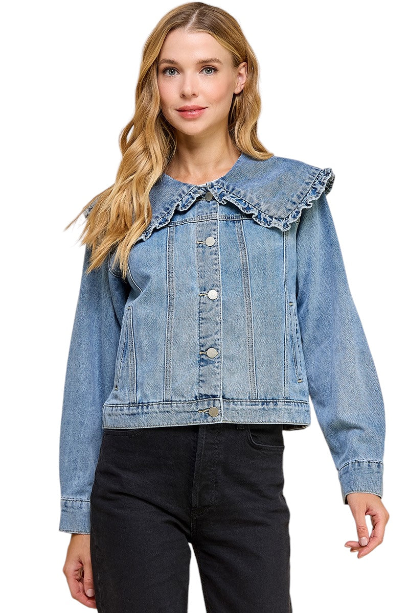 Harkness Collared Denim Jacket