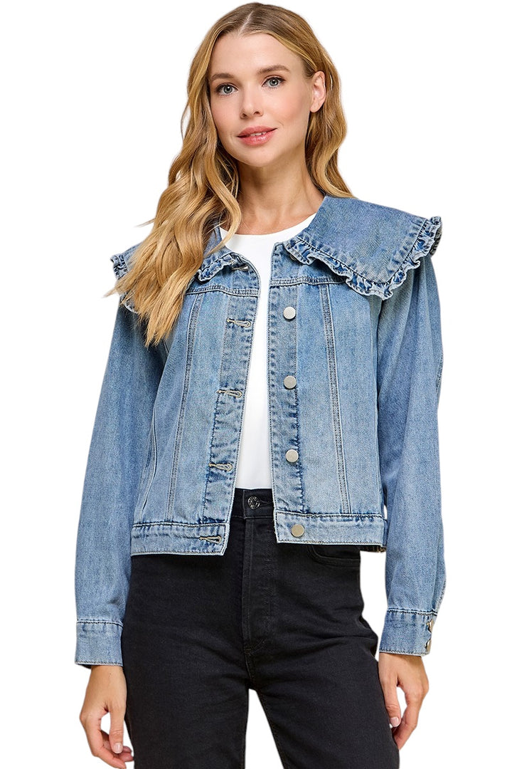 Harkness Collared Denim Jacket