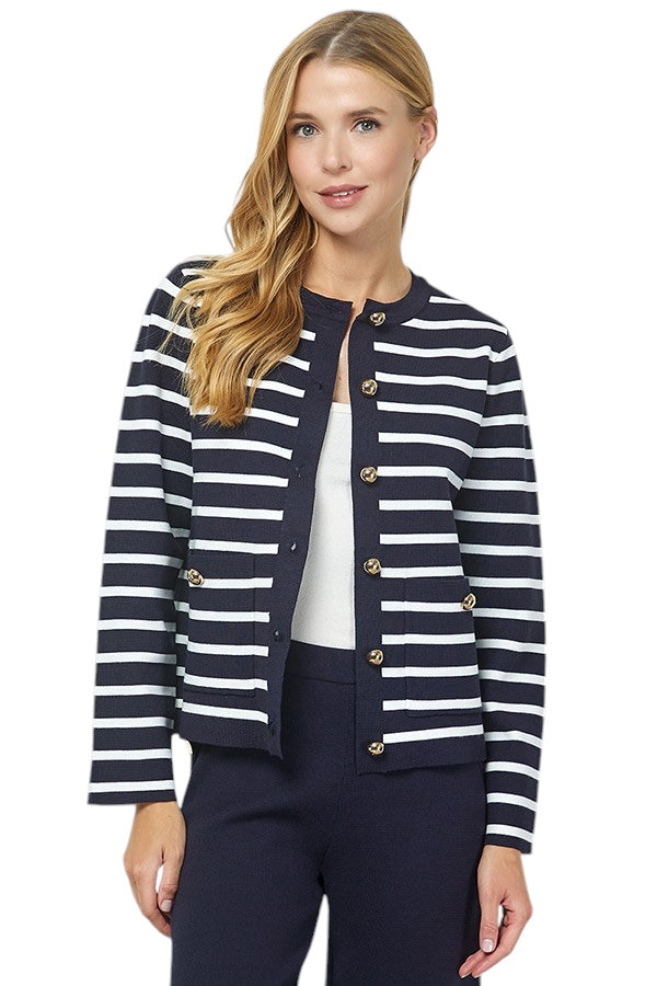 Peters Striped Cardigan