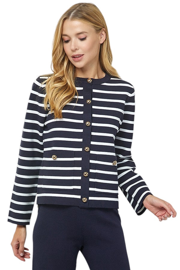 Peters Striped Cardigan