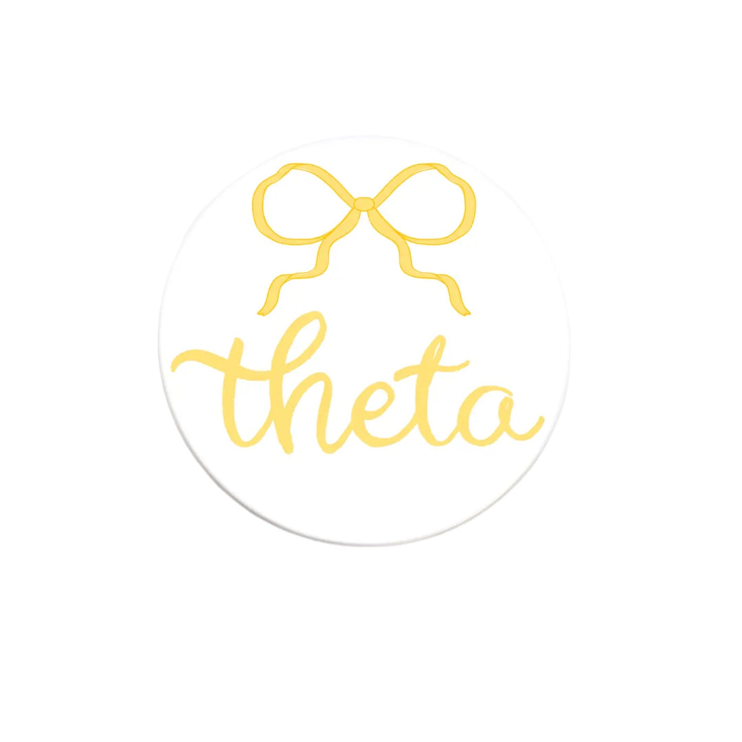 Sorority Bow Button