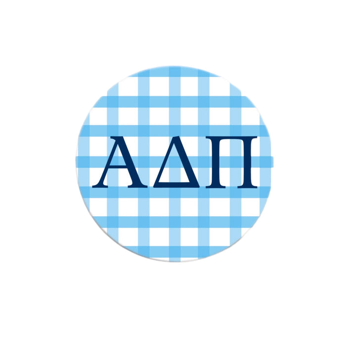 Sorority Gingham Button