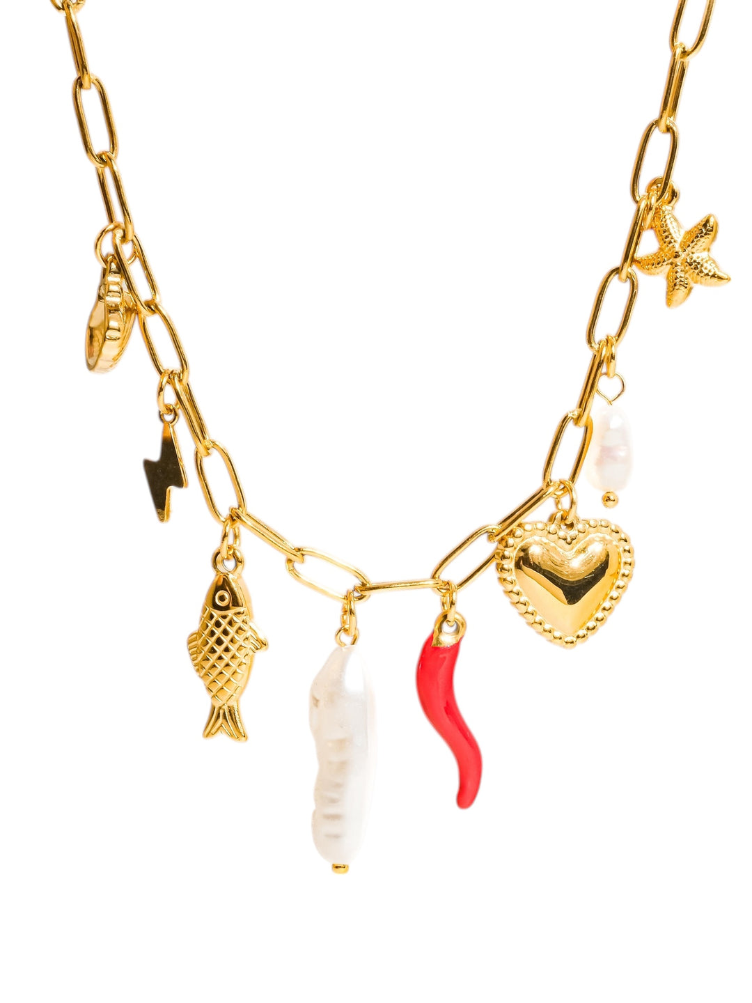 Water Resistant Pepper Charm Necklace