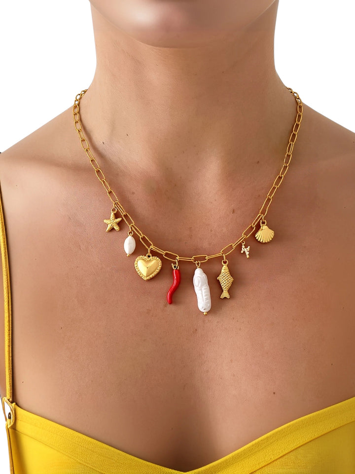 Water Resistant Pepper Charm Necklace