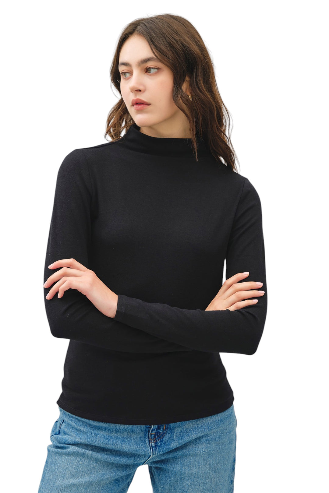 Oakes Mock Neck Top