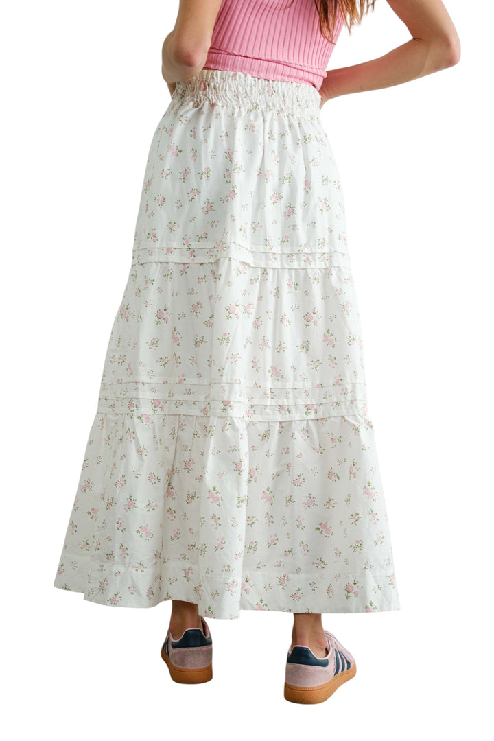 Maude Floral Midi Skirt