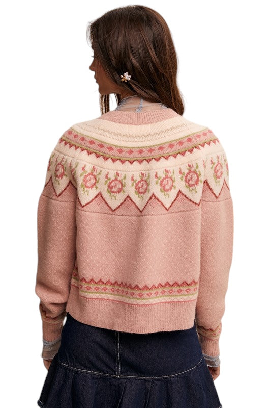 Leighton Floral Cardigan Sweater