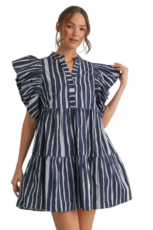 Holbrook Striped Mini Dress