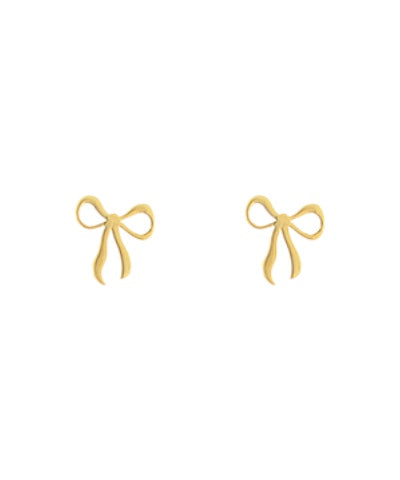 Brass Bow Earrings