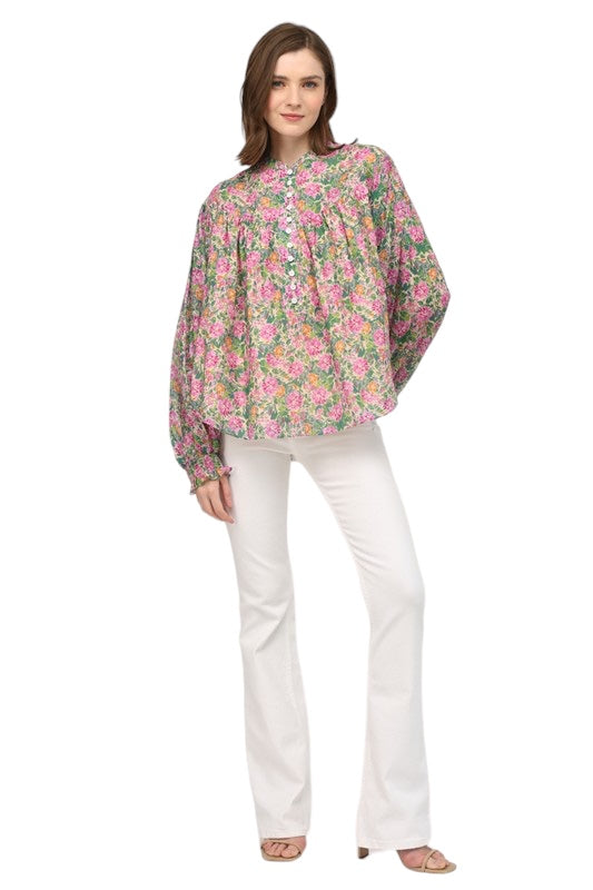 Franny Floral Yoke Blouse