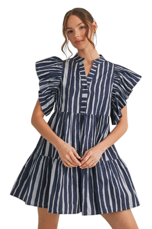 Holbrook Striped Mini Dress