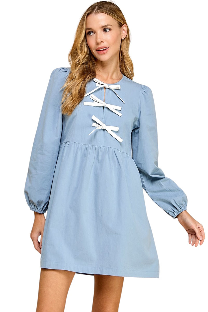 Waller Bow Front Mini Dress