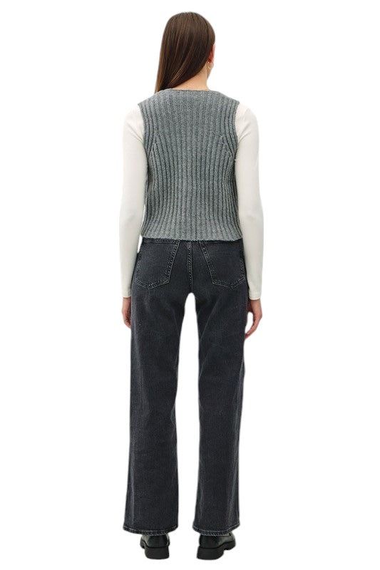 Jagger Rib Knit Sweater Vest