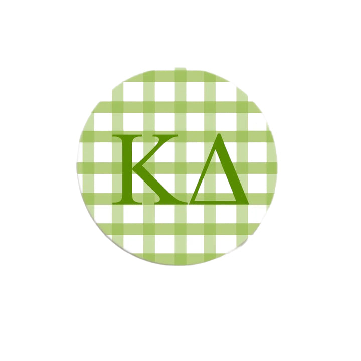 Sorority Gingham Button