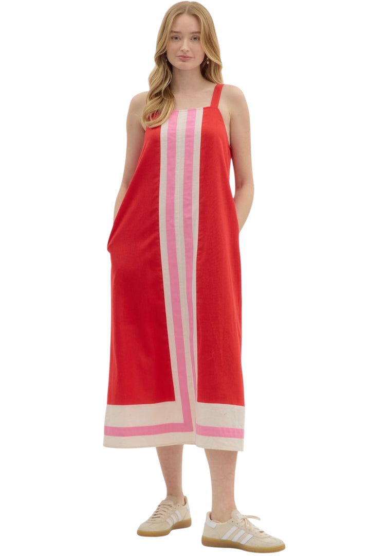 Sumter Striped Midi Dress