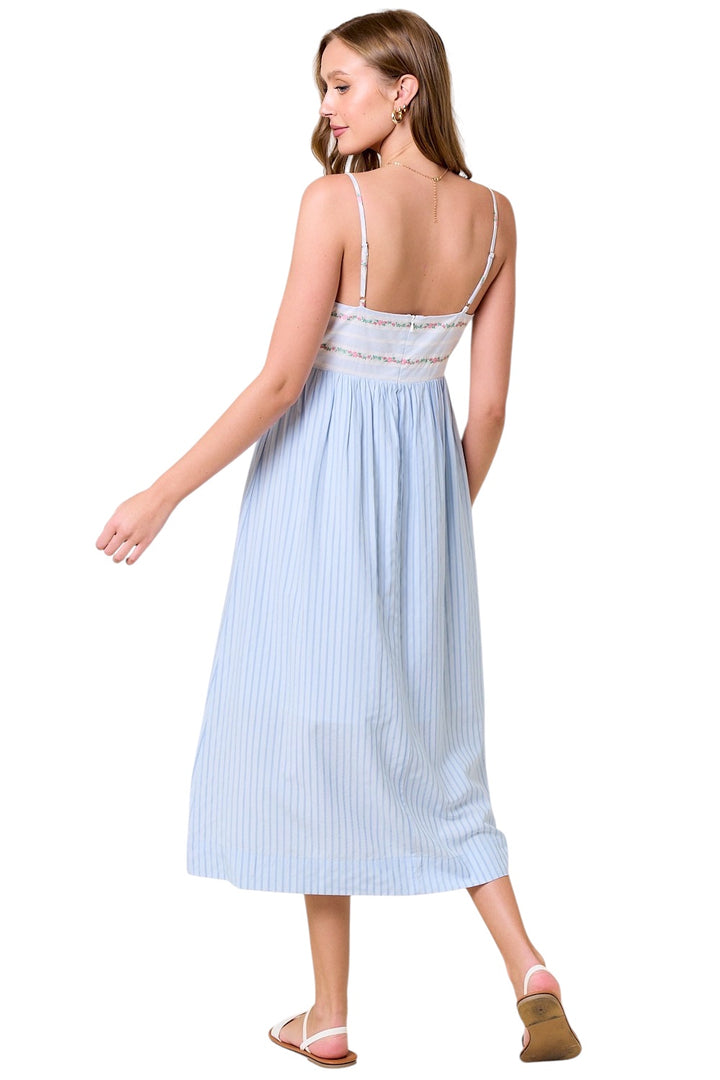Barron Mixed Print Midi Dress
