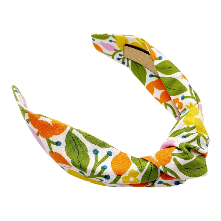 Bold Floral Knotted Headband