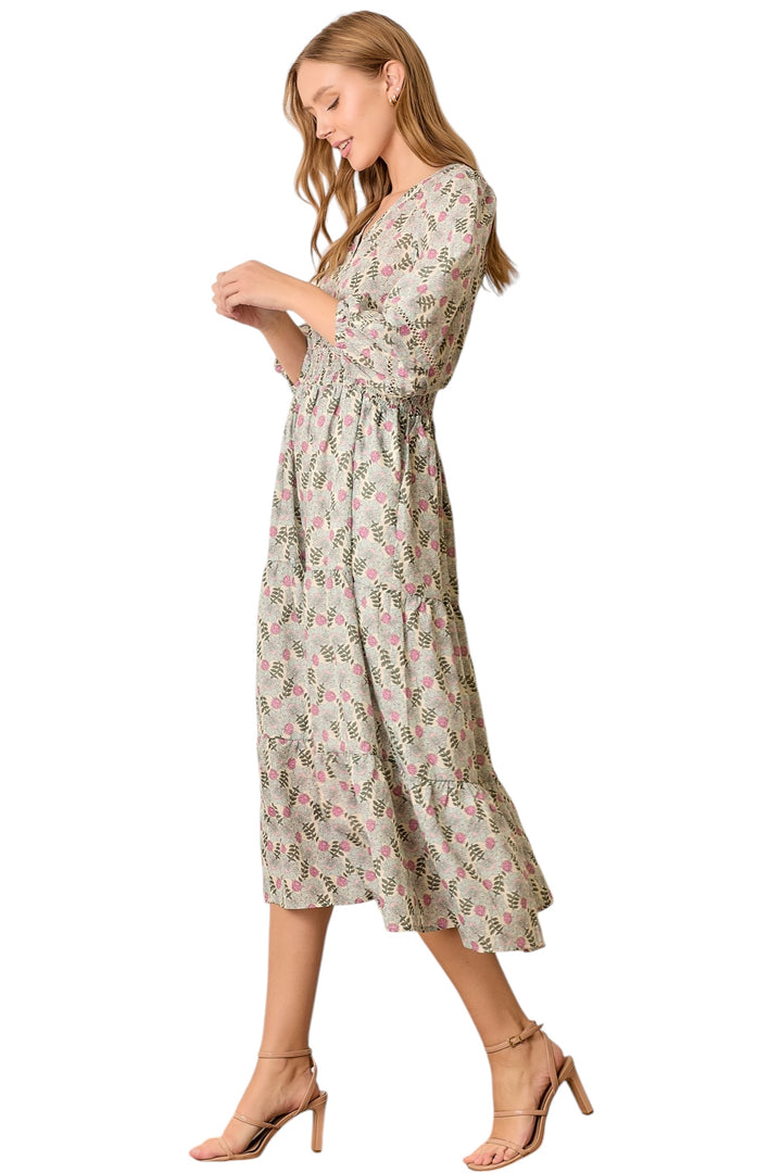 Lawry Floral Midi Dress