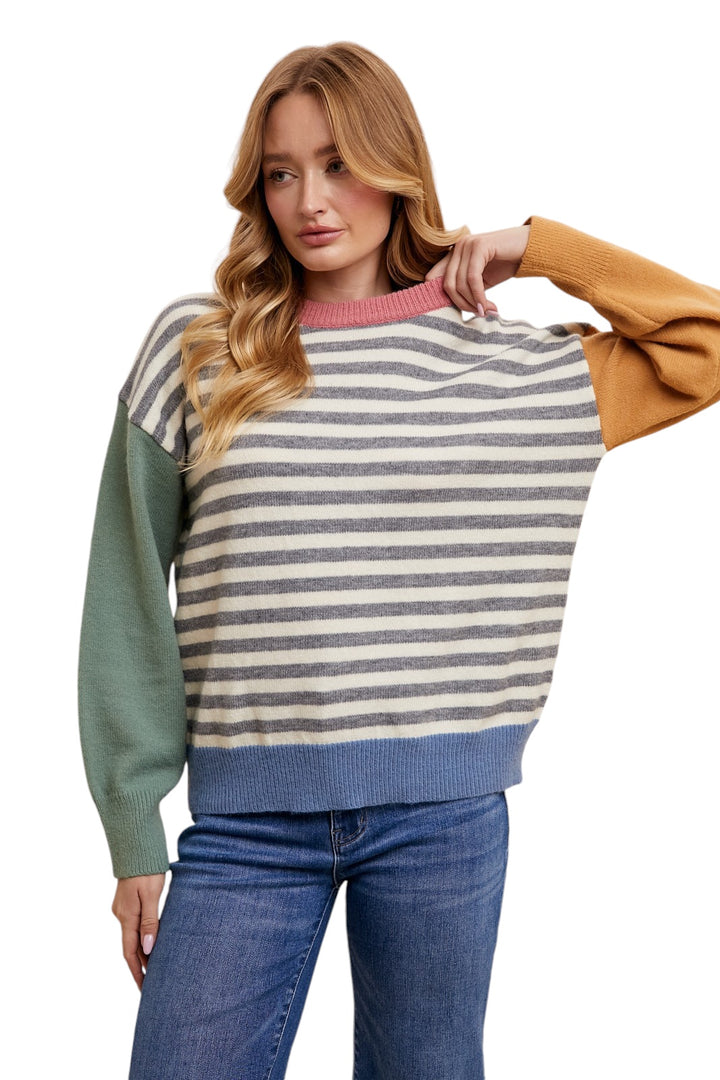 Perrin Color Blocked Sweater