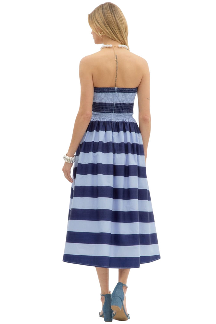 Hampton Striped Midi Dress