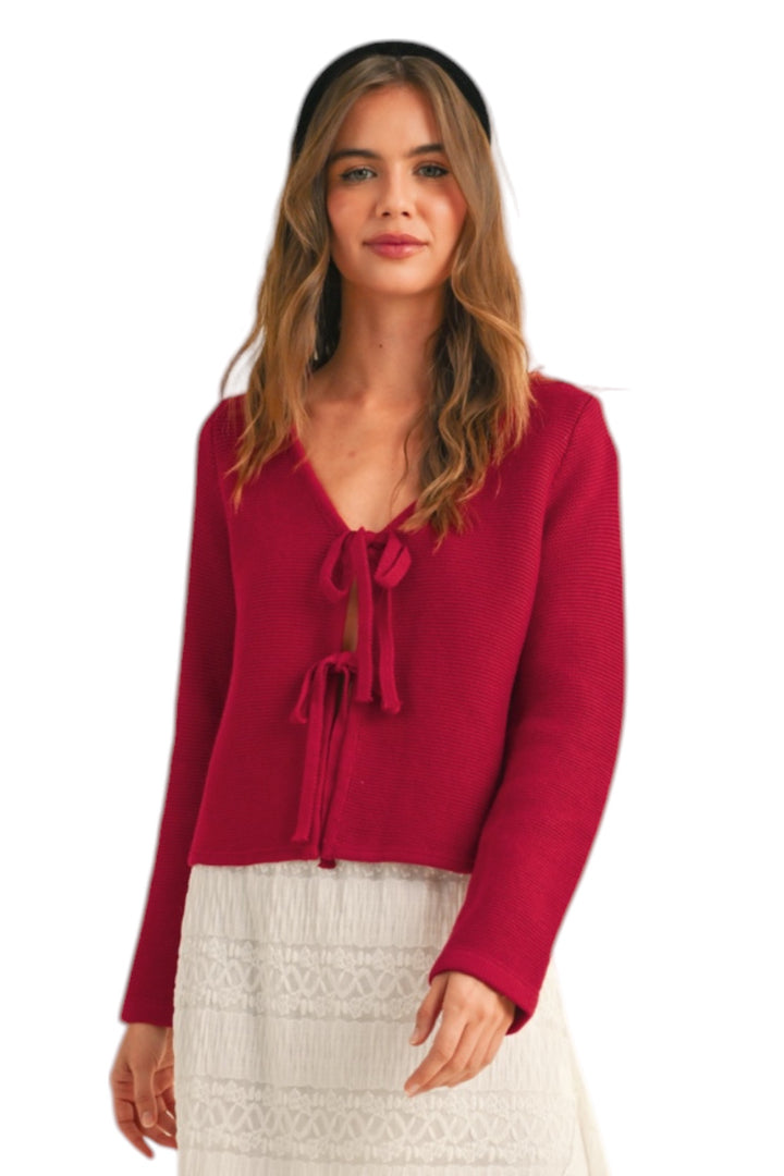 Foster Tie Front Cardigan