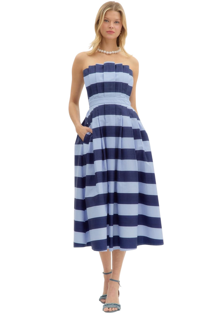 Hampton Striped Midi Dress