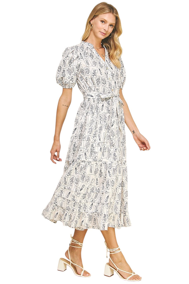 Stewart Floral Midi Dress