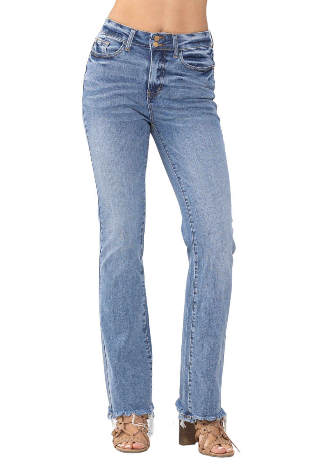 Double Button Bootcut Judy Blue Jeans