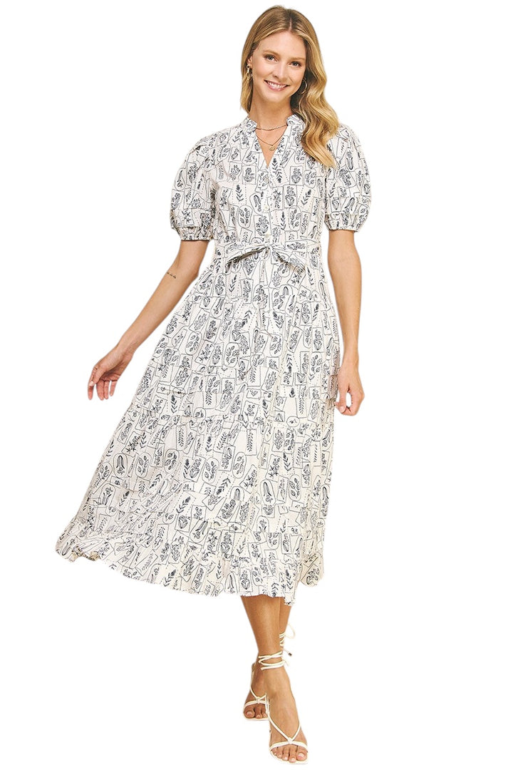 Stewart Floral Midi Dress