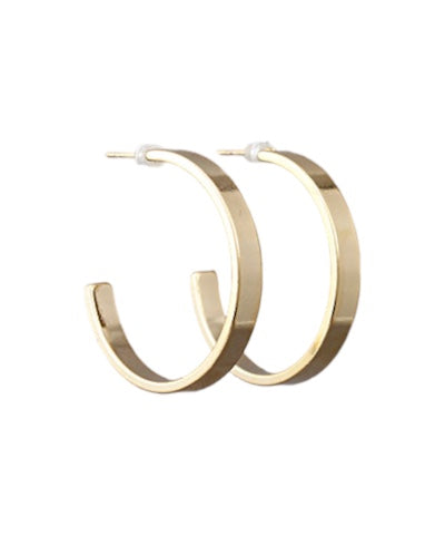 Hypoallergenic Flat Hoops