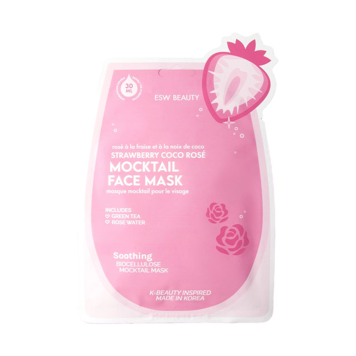 Strawberry Coco Rosé Mocktail Mask