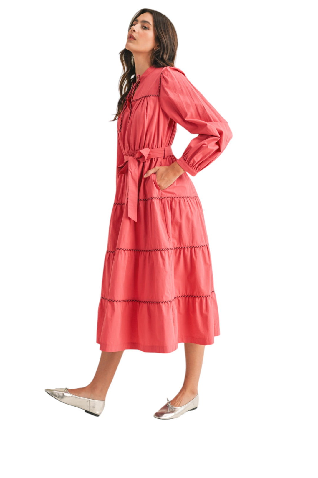 Rockwell Tiered Midi Dress