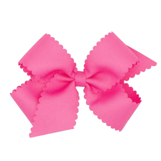 Medium Scalloped Grosgrain Wee Ones Bow